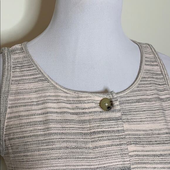 Lucky Brand Belted button down tank top Size Small - Picture 2 of 7